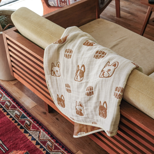 Blimp ガーゼブランケット フレンチブルドッグ 新品 ブリンプ 4BUHI GAUZE BLANKET – フレンチブルドッグ服 BLIMP ブリンプ