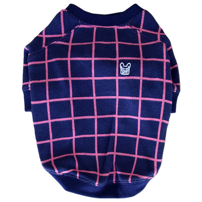 19 Windowpane Jacquard Knit Sweater-Wear-フレンチブルドッグ服